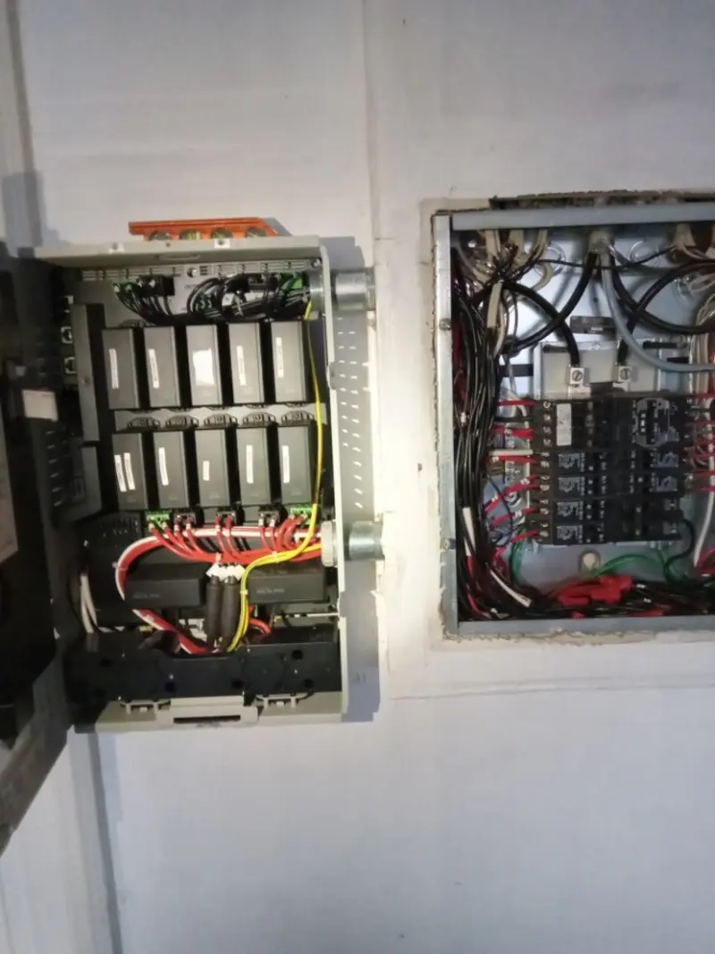 Electrical panel upgrade completed for Security Camera Wiring in Wentzville
